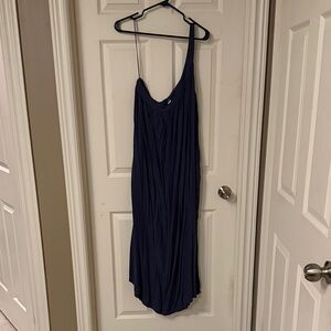 Old Navy One Shoulder Dress - Navy Blue